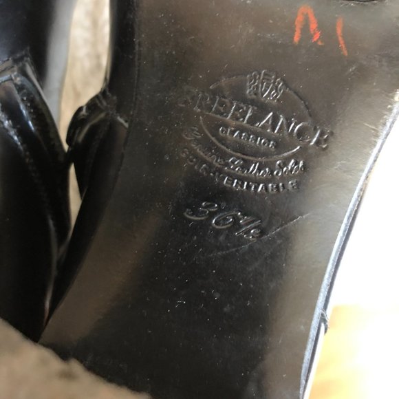 Freelance classic genuine leather soles square toe bootie size 36.5 US 6 - Picture 12 of 14